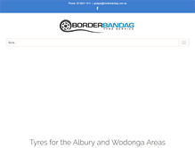 Tablet Screenshot of borderbandag.com.au